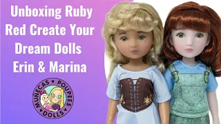 Unboxing Ruby Red Create Your Own Dolls Erin & Marina