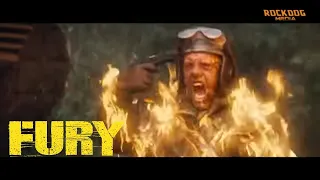 FURY (2014) ROADSIDE AMBUSH (HD)(CAPTIONS)(BRAD PITT CLIP)