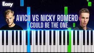 Avicii vs Nicky Romero - I Could Be The One | EASY Piano Tutorial