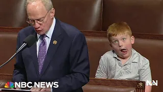 6-year-old son of congressman steals show on House floor