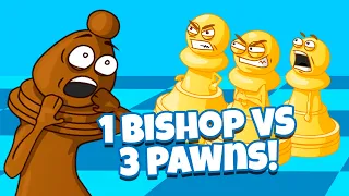 Which Is Better: 1 Bishop or 3 Pawns? | ChessKid