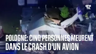 En Pologne, un petit avion s'écrase sur un hangar et fait 5 morts