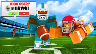 FOOTBALL FUSION BUT IF YOU FUMBLE YOU GET KICKED!