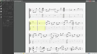 Morricone, A fistful of dynamite, Sean Sean theme fingerstyle TAB