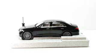 Unboxing Norev 2021 Mercedes S class W223 AMG Line (Dealer Edition) By Scale Reviews