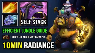 10MIN RADIANCE Ultimate Jungle & Self Stack Guide No Support Need Always Top 1 Gold Alchemist Dota 2