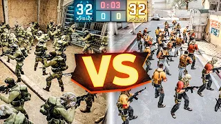 Сыграли ММ на 64 ИГРОКА! #2 (CS:GO)