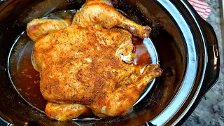 Cooking a whole chicken in the Crockpot | Slow Cooker Recipes
