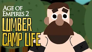 Lumbercamp Life - Age of empires 2 animation