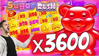 А ВОТ И ЗАНОС НЕДЕЛИ В SUGAR RUSH ПОДЪЕХАЛ! ЗАНОС Х3600 В SUGAR RUSH