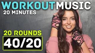 HIIT Workout Timer With Music // 40/20 HIIT Timer // 20 Minute Workout