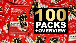 Opening 100 Packs of 2022-23 Upper Deck Tim Hortons Hockey Cards - NHL Trading Cards