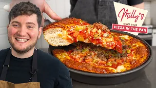 Chicago's SECRET Pizza Style! | Pizza In The Pan (Pequod's, Milly's, Burt's Place)