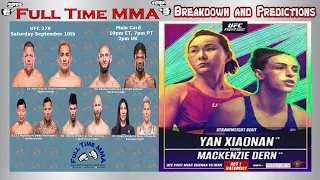 UFC Fight Night: Mackenzie Dern vs Xiaonan Yan - Breakdown and Predictions