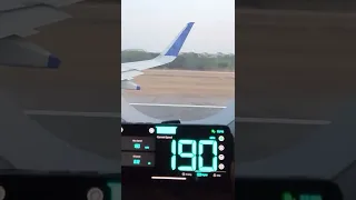 Aircraft speed check during takeoff | Indigo Hyderabad to Bangalore flight