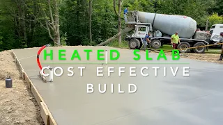 A cost effective slab on grade home foundation.