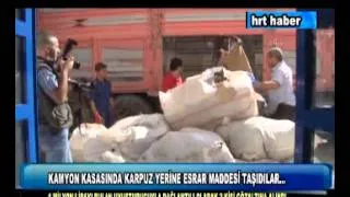 KAMYON KASASINDA KARPUZ YERİNE ESRAR MADDESİ TAŞIDILAR