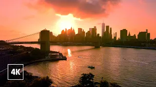 SUNSET in NEW YORK CITY 🗽 Manhattan Bridge, NYC