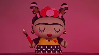 Kidrobot Drops Limited Edition Frida Kahlo Wounded Deer Dunny inspired by Frida's Self Portrait