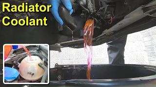 Draining the Radiator Coolant in a Volkswagen Golf Mk5