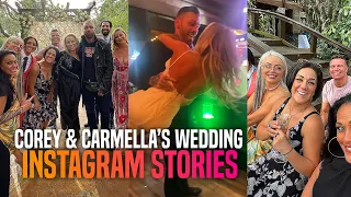 Corey & Carmella’s Wedding: Instagram Story.
