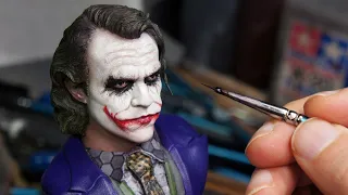 Sculpting Realistic Joker Sculpture Timelapse - The Dark Knight