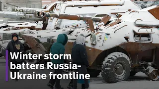 Ukraine Russia war: Snowstorm and hurricane winds cause havoc across key battlegrounds