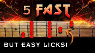 5 EASY Licks That Sound FAST! (Learn To Shred On Guitar TODAY)