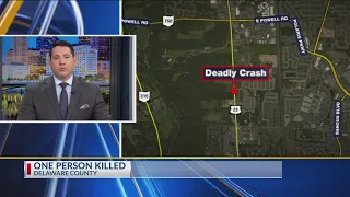 One dead in Delaware County crash