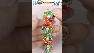 Colorful Crystal Beaded Bracelet #shorts