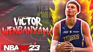 *GLITCHY* RARE 7'0 CENTER BUILD VICTOR WENBANYAMA WILL BREAK NBA 2K23 MOBILE! BEST CENTER BUILD