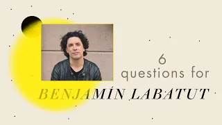 6 questions for Benjamín Labatut about his latest book »Un Verdor Terrible«