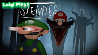 Luigi Plays: SLENDERRR (with Mario???)