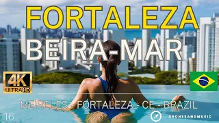 [4K] BRAZIL 🇧🇷✈️- Fortaleza, Beira Mar, Meireles, Ceará, BRAZIL, Vista aérea #16