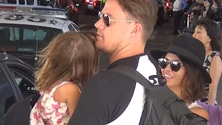 PREMIUM EXCLUSIVE: Channing Tatum And Adorable Family Return From Beach Vacation