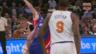 HIGHLIGHTS: Porzingis Scores Career-High 35 Against Pistons