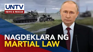 Russian Pres. Vladimir Putin, nagdeklara ng martial law sa 4 na nakubkob na Ukraine regions