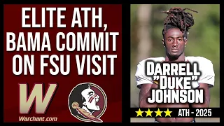 Elite ATH, Alabama commit Darrell "Duke" Johnson talks FSU Visit | FSU Football Recruiting