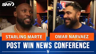 Starling Marte and Omar Narvaez on throwing runner out at home in back-to-back innings | SNY