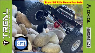 Axial SCX24 Treal Portal Axles Brass upgrades (Inner & outter portals) review & installation (Ep 4)