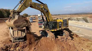 Caterpillar 6015B Excavator Loading Trucks With Two Passes - Sotiriadis Mining Works