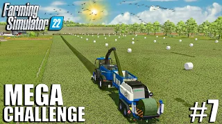 I Used The MOST OVERPOWERED Silage Baler in FS22 | MEGA Challenge | Farming Simulator 22 #7