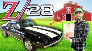 Decoding the Rarest 1969 Camaro Z/28 Documents in the World!