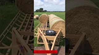 Neckover 14 Bale Hay Trailer Loading and Unloading