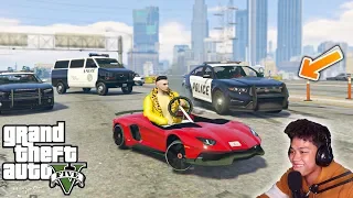 Mini Lamborghini POLICE TROLLING sa GTA 5!! | Billionaire City RP