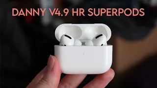 Best AirPods Pro Clone! Danny v4.9 HR Superpods! iCloud Connect & Spatial Audio! New Dual ENC Mics!