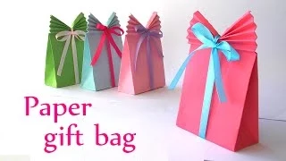 DIY crafts: Paper GIFT BAG (Easy) - Innova Crafts