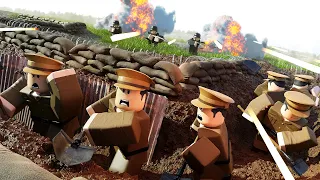 Biggest Ever ROBLOX WW1 Trench Warfare Simulation in Roblox Trench War