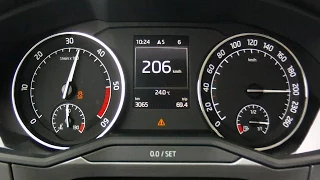 New Skoda Superb 2015 2,0 TDI 190 PS - acceleration 0-200 km/h