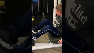 Watch this 7 year old boy leg press 160 pounds twice!